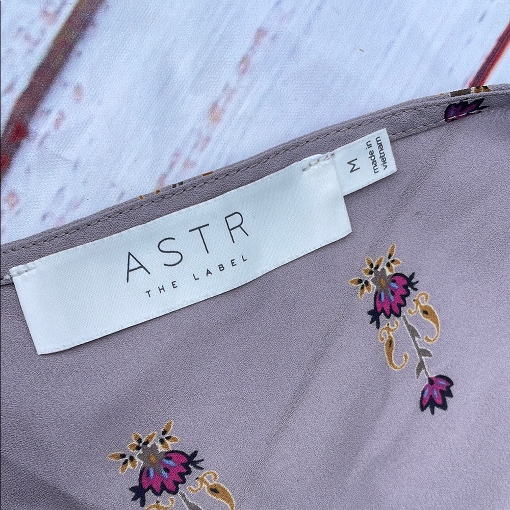 Astr Lavender and Pink Floral Top - Picture 3 of 7